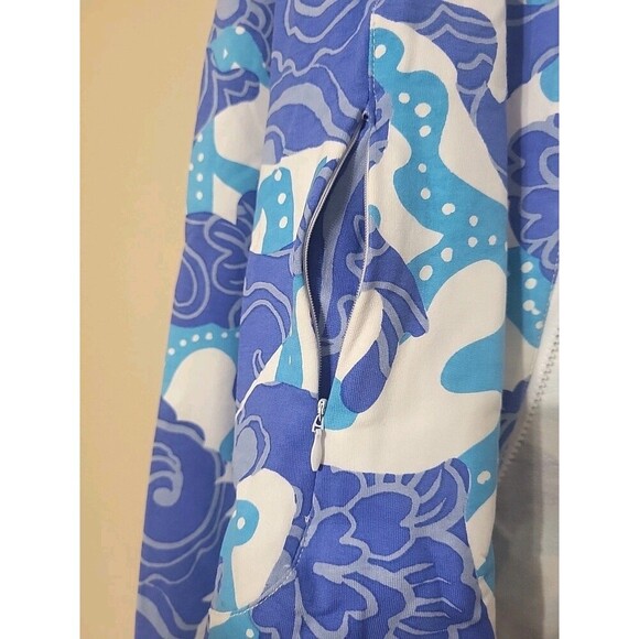 Barbara Gerwit Womens XS Full Zip Resort Jacket- Micro Terricloth - Nautical - Picture 6 of 7